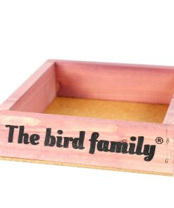 Voederplateau The bird family roze