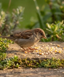 Huismus eet strooivoer High Energy Plus – The Bird Family