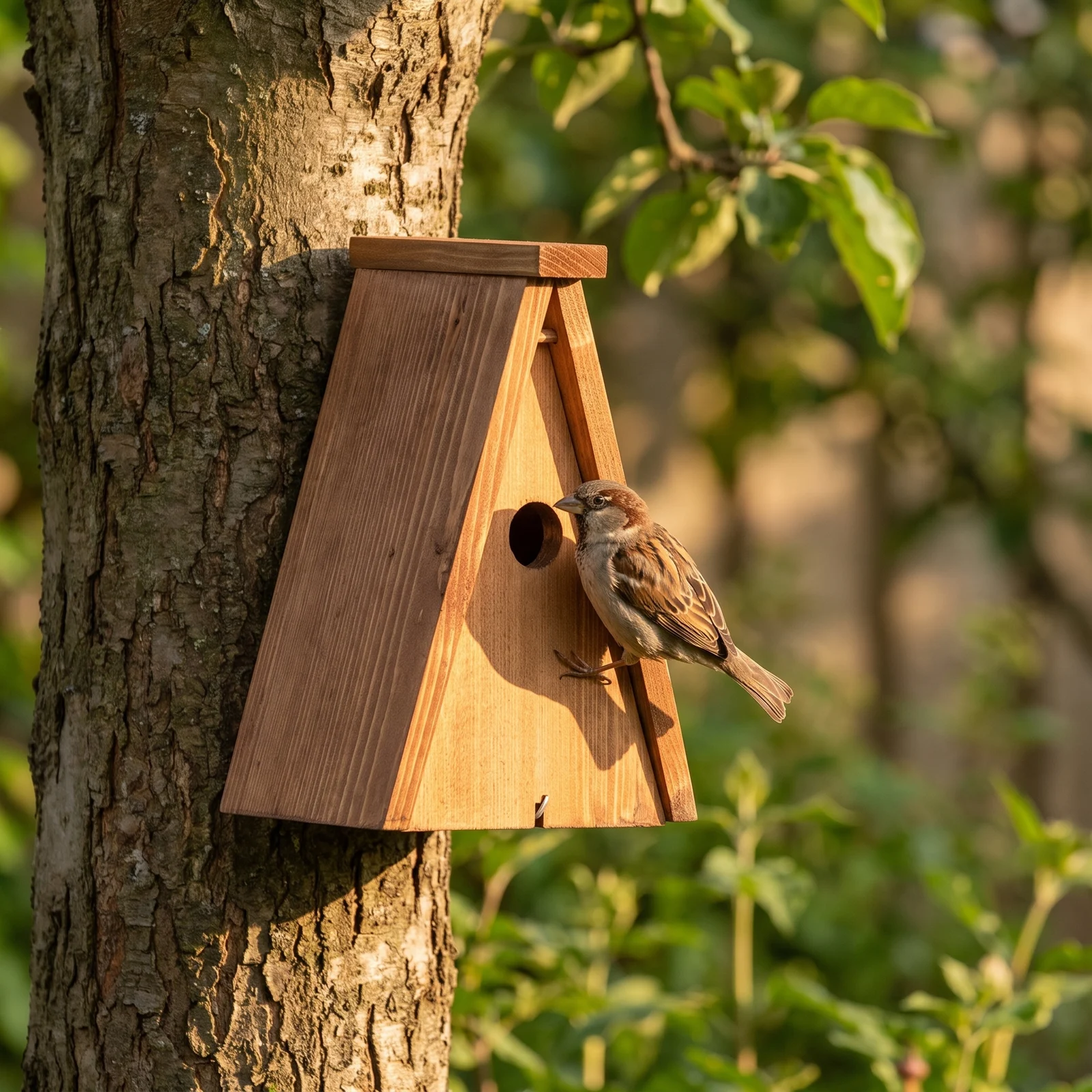 Huismus bij nestkast mus – The Bird Family