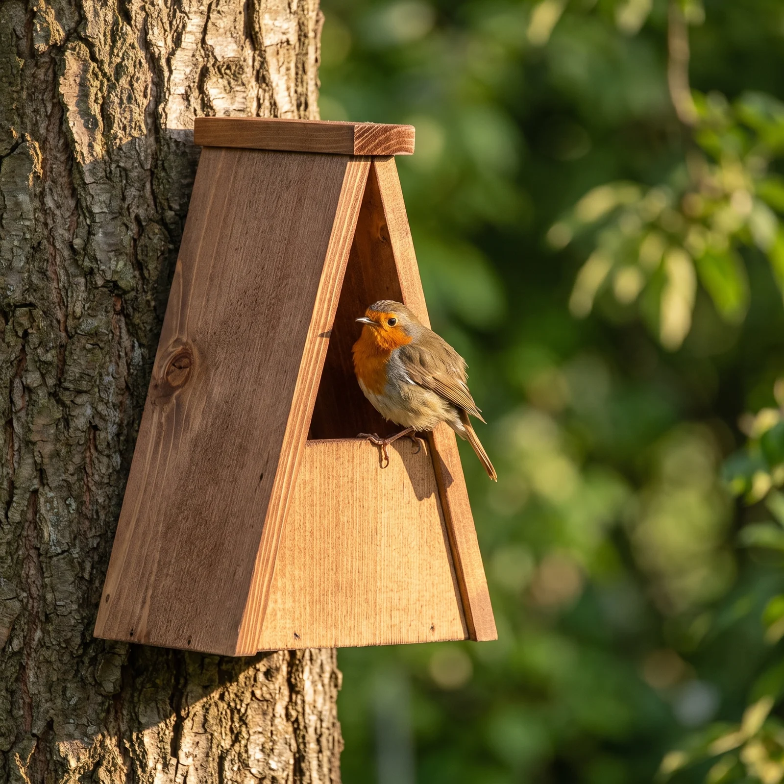 Roodborst bij nestkast roodborst – The Bird Family