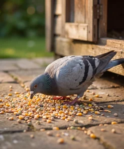 Postduif eet duivenvoer kweek en vlieg – The Bird Family