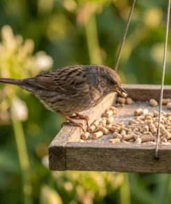Heggenmus eet insecten vetpellets – The Bird Family