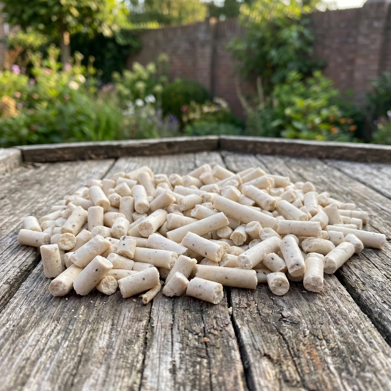 Insecten vetpellets op een voedertafel in de tuin – The Bird Family