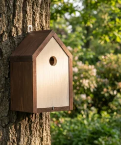 Nestkast Nutan in de tuin – The Bird Family