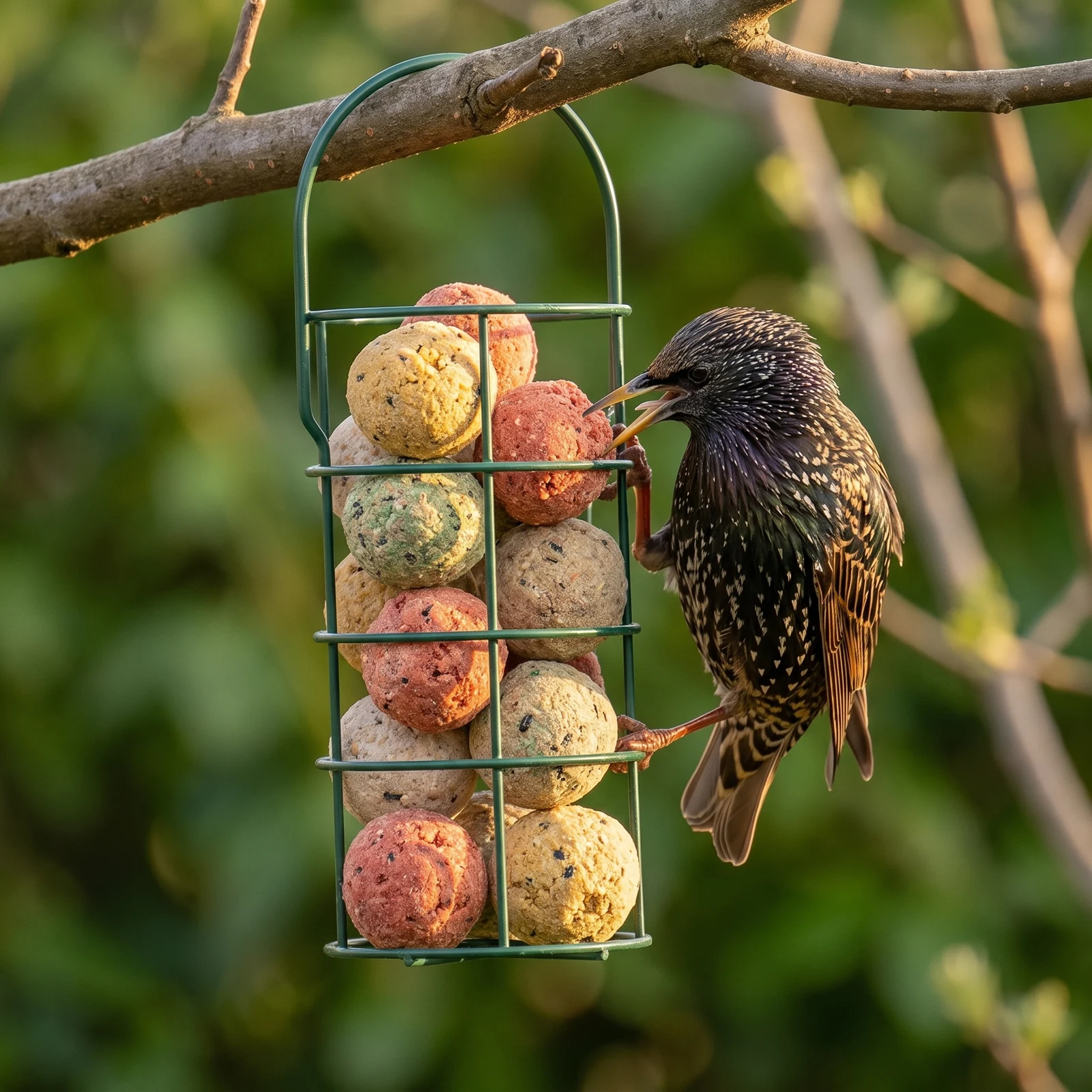 Spreeuw eet van vetbollen premium mix – The Bird Family
