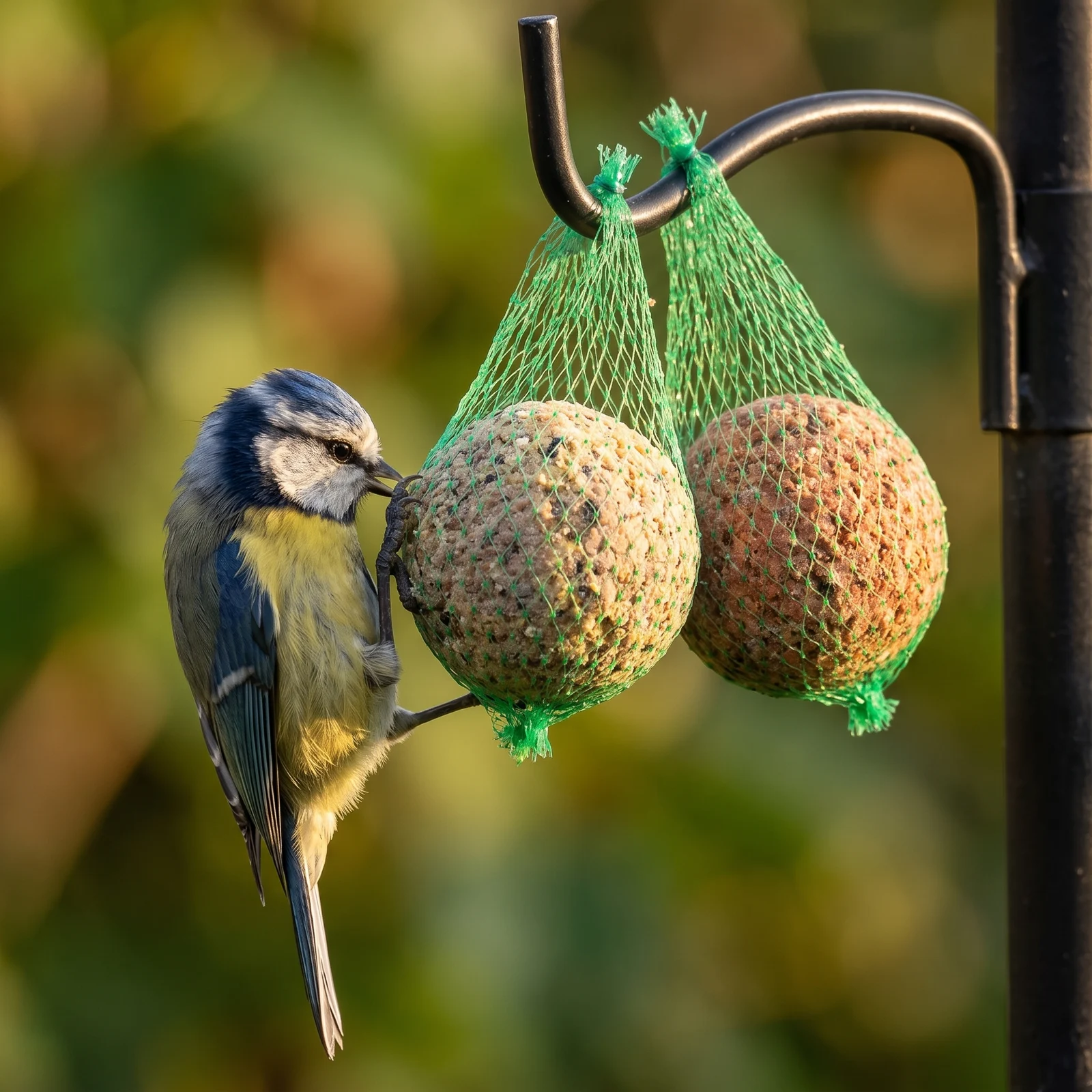 Pimpelmees eet van vetbollen premium mix met net – The Bird Family