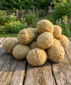 Vetbollen premium meelworm in de tuin – The Bird Family