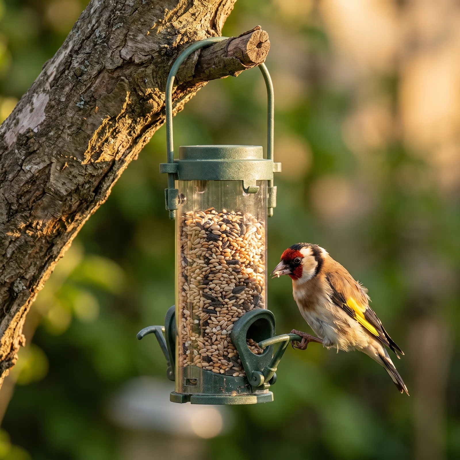 Putter eet uit zadensilo klein – The Bird Family